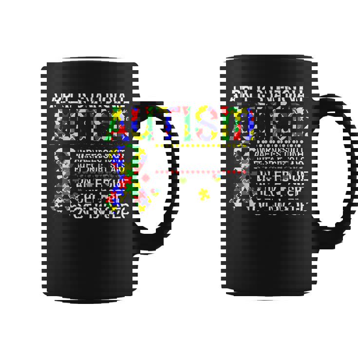 April Is National Autism Awareness Month Autism Awareness  Coffee Mug