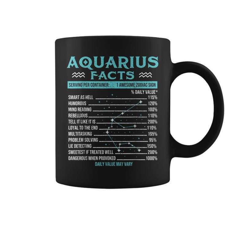 Aquarius Facts - Zodiac Sign Horoscope Birthday Astrology Coffee Mug