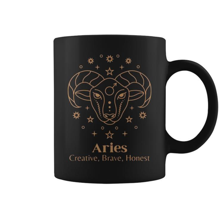 Aries Art Zodiac Design Aesthetic Coffee Mug