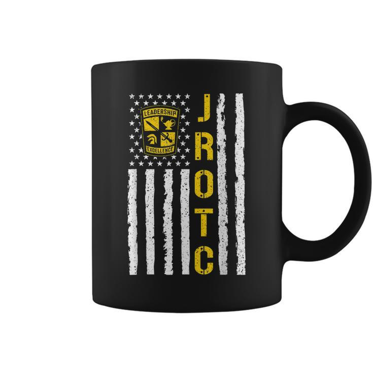 Army Jrotc American Flag Junior Rotc Leadership Excellence  Coffee Mug