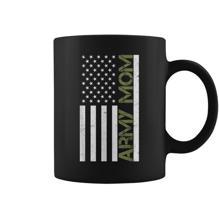 Army Mom T  Pride Military Mother American Flag   Coffee Mug