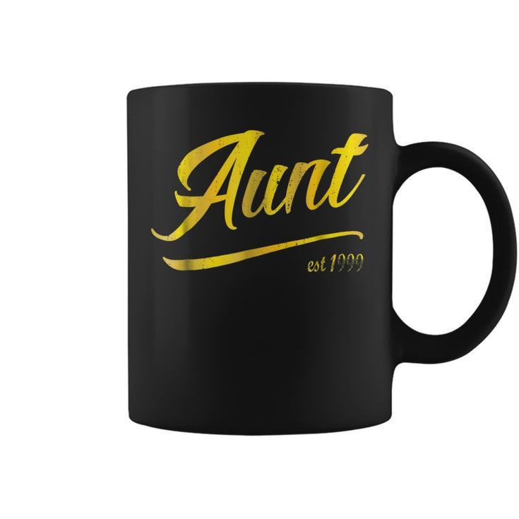 Aunt Est 1999 Matching T  Uncle New Niece Nephew Auntie Coffee Mug