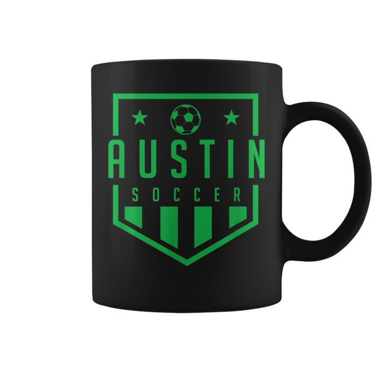 Austin Texas Soccer Apparel Futbol Jersey Kit Badge Match  Coffee Mug