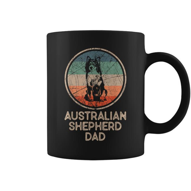 Australian Shepherd Dog - Vintage Australian Shepherd Dad  Coffee Mug