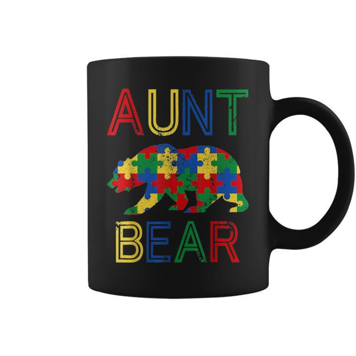 Autism Aunt Funny Bear Awareness Family Mothers Day Gifts Coffee Mug