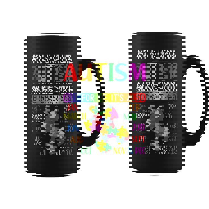 Autism Awareness - April Is National Autism Awareness Month  Coffee Mug