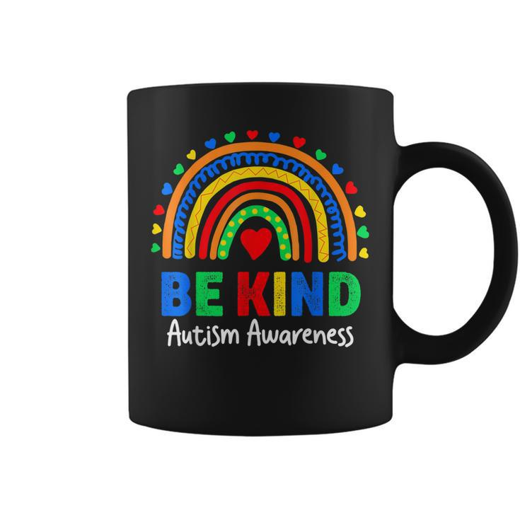 Autism Awareness Day  Colorful Rainbow Be Kind Kids  Coffee Mug