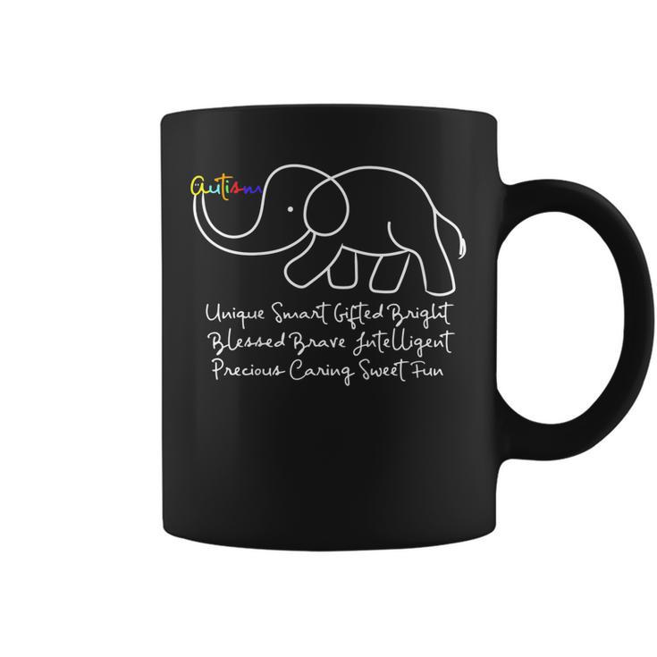 Autism Awareness Day Elephant Shirt | Animal Autism Gift Coffee Mug