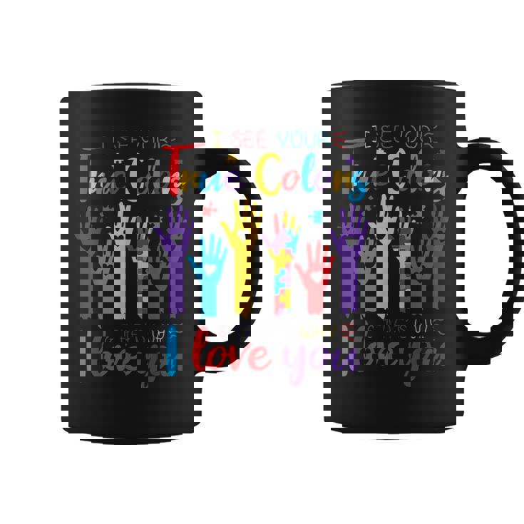Autism Awareness S For Family Women Men Mom Dad Autism Coffee Mug