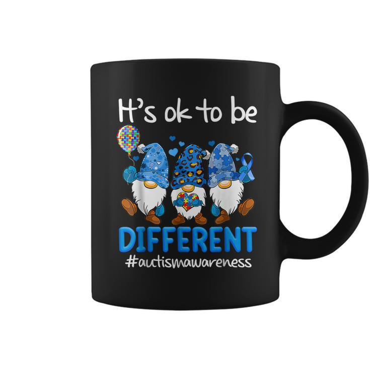 Autism Awareness Women Kid Gnomes Its Ok To Be Different  Coffee Mug