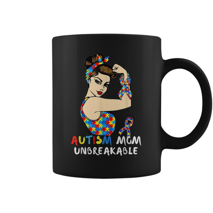 Autism Mom Unbreakable Autism Awareness Month  Coffee Mug