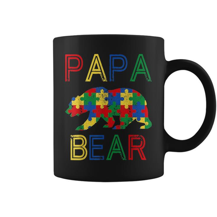 Autism Papa Funny Bear Awareness Family Mothers Day Gifts Coffee Mug
