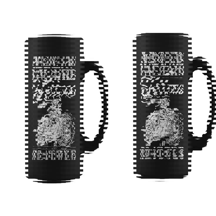 Awesome Dads Have Tattoo Beards Ride Motorcycles Fathers Day Coffee Mug