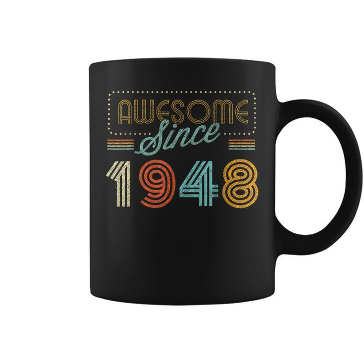 Awesome Since 1948 Year Of Birth Birthday  Coffee Mug