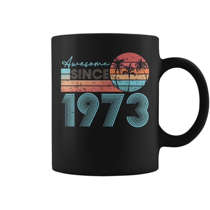 Awesome Since 1973 Retro Beach Sunset Vintage-1973  Coffee Mug