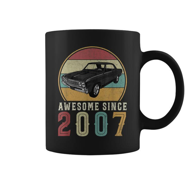 Awesome Since 2007 16 Years Old 16Th Birthday For Car Lover  Coffee Mug