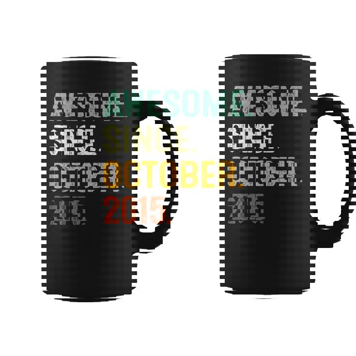 Awesome Since October 2015 7Th Birthday Gift 7 Years Old Boy V2 Coffee Mug