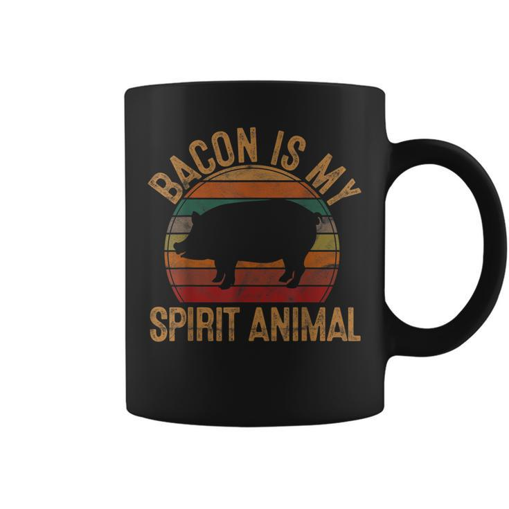 Bacon Is My Spirit Animal Gift Retro Bbq Costume Pork Grill  Coffee Mug