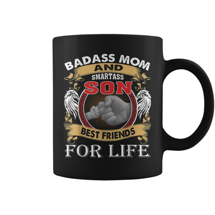 Badass Mom And Smartass Son Best Friend For Life  Coffee Mug