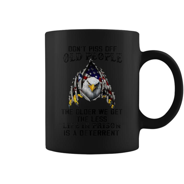 Bald Eagle American Flag 4Th Of July Funny Old People Saying   Coffee Mug