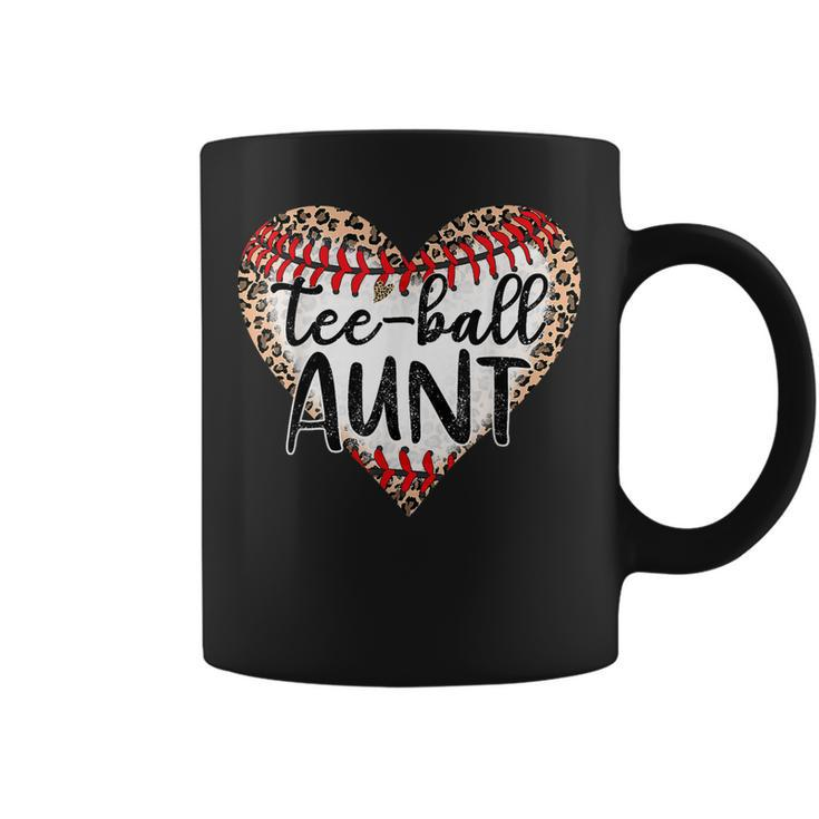 -Ball Aunt Leopard Heart -Ball Mom Mothers Day  Coffee Mug