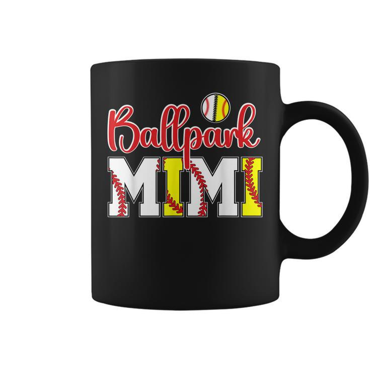 Ballpark Mimi Softball Baseball Mimi Grandma  Coffee Mug