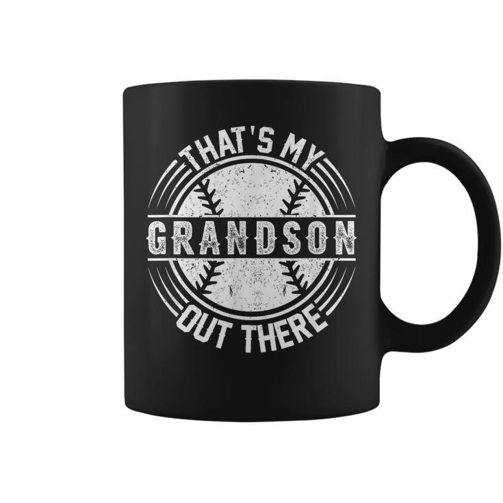 Baseball Grandson Cute Baseball Gifts For Grandma Funny  Coffee Mug
