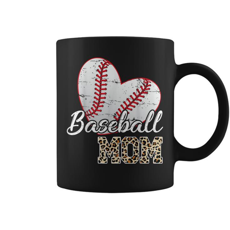 Baseball Mom Gifts Leopard Print Baseball Mama Mothers Day  Coffee Mug