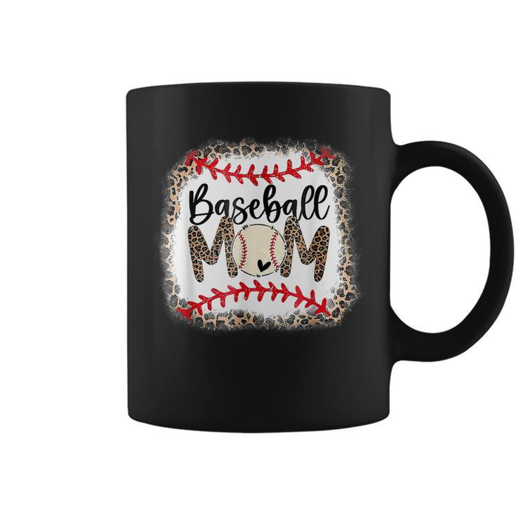 Baseball Mom Leopard Funny Softball Mom Mothers Day 2023 Coffee Mug