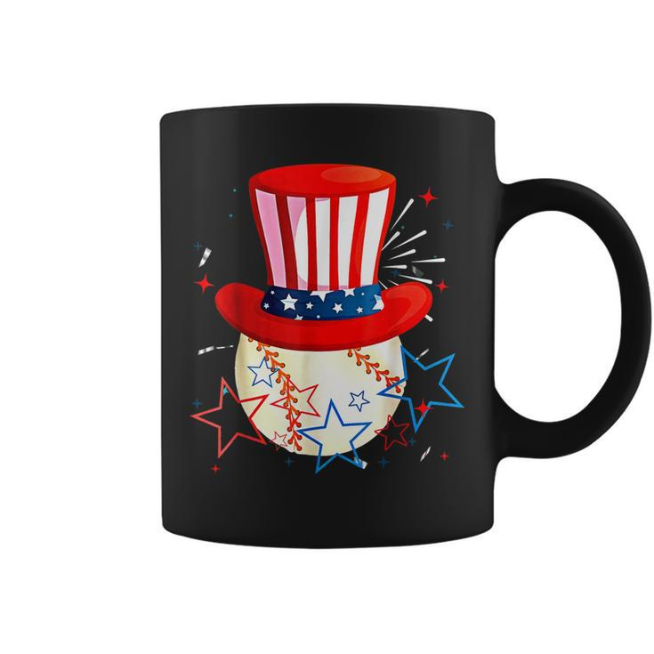 Baseball Uncle Sam 4Th Of July Boys American Flag Coffee Mug