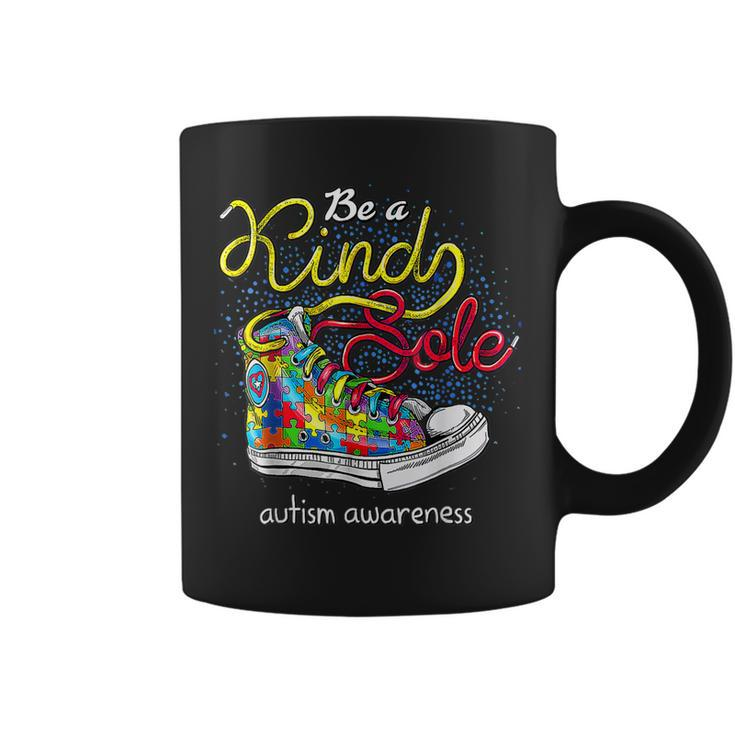 Be A Kind Sole Autism Awareness Puzzle Shoes Be Kind Gifts  Coffee Mug