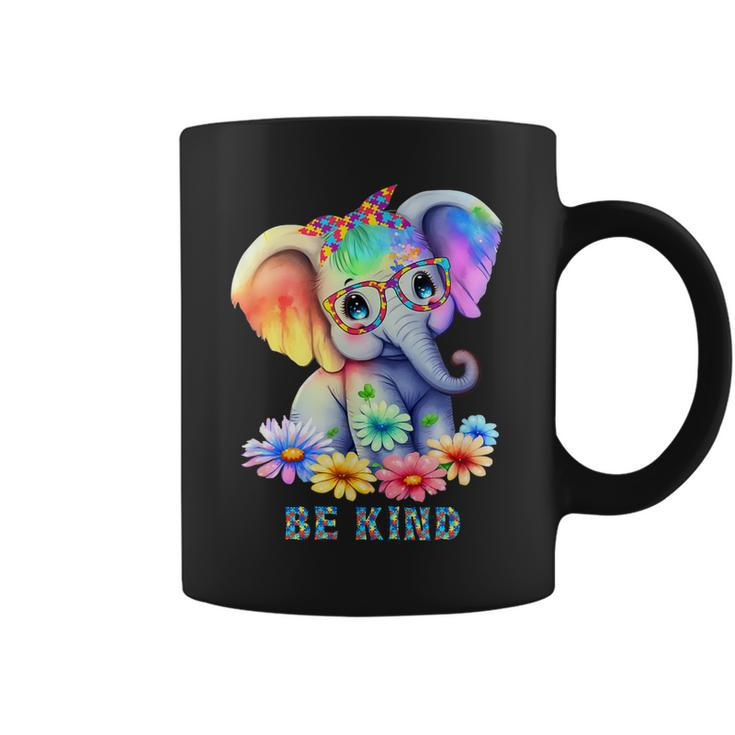 Be Kind Autism Awareness Acceptance Kindness Graphic  Coffee Mug