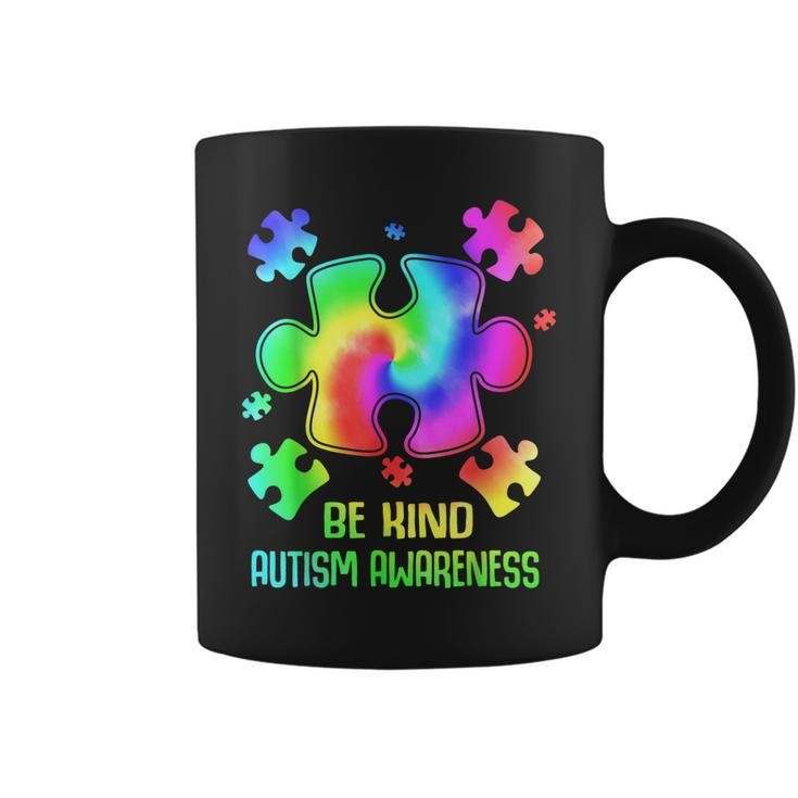 Be Kind Puzzle Tie Dye Autism Awareness  Toddler Kids  Coffee Mug