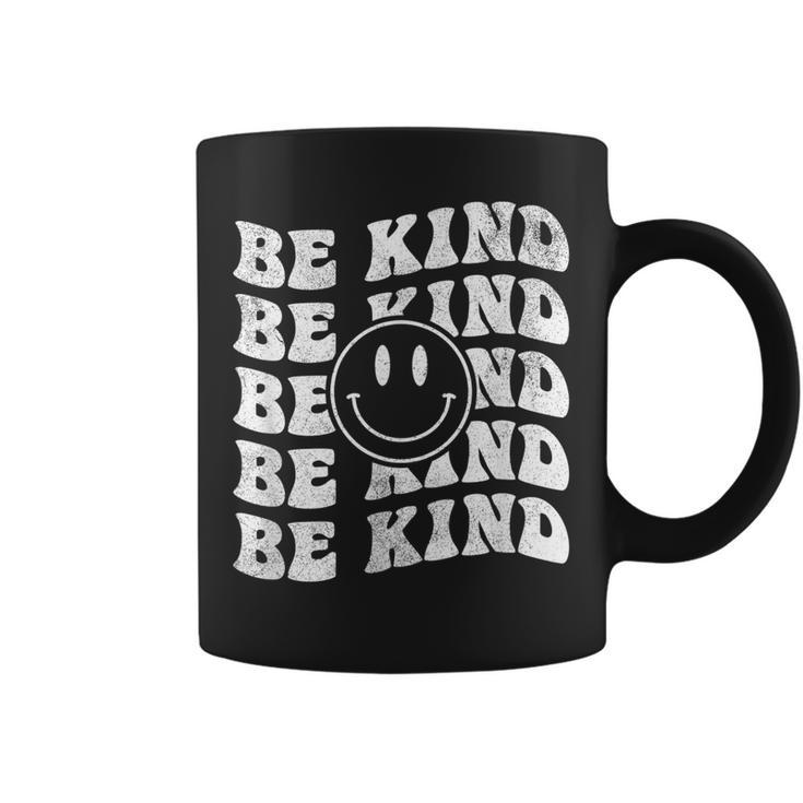 Be Kind Retro Happy Face – Vintage Positivity  Coffee Mug