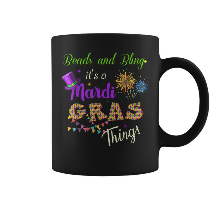 Beads And Bling Its A Mardi Gras Thing Festival Costume  Coffee Mug