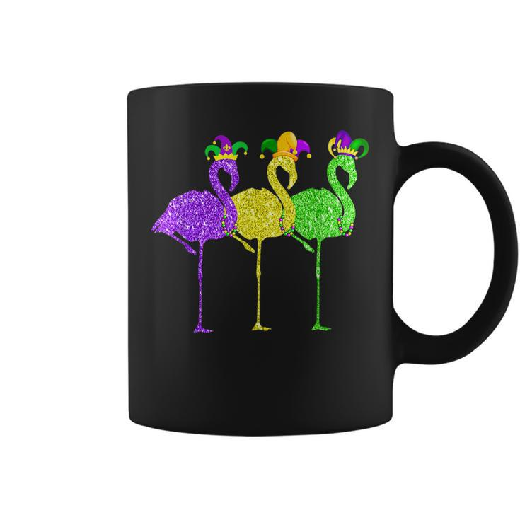 Beads Vintage Flamingo Mardi Gras  Coffee Mug