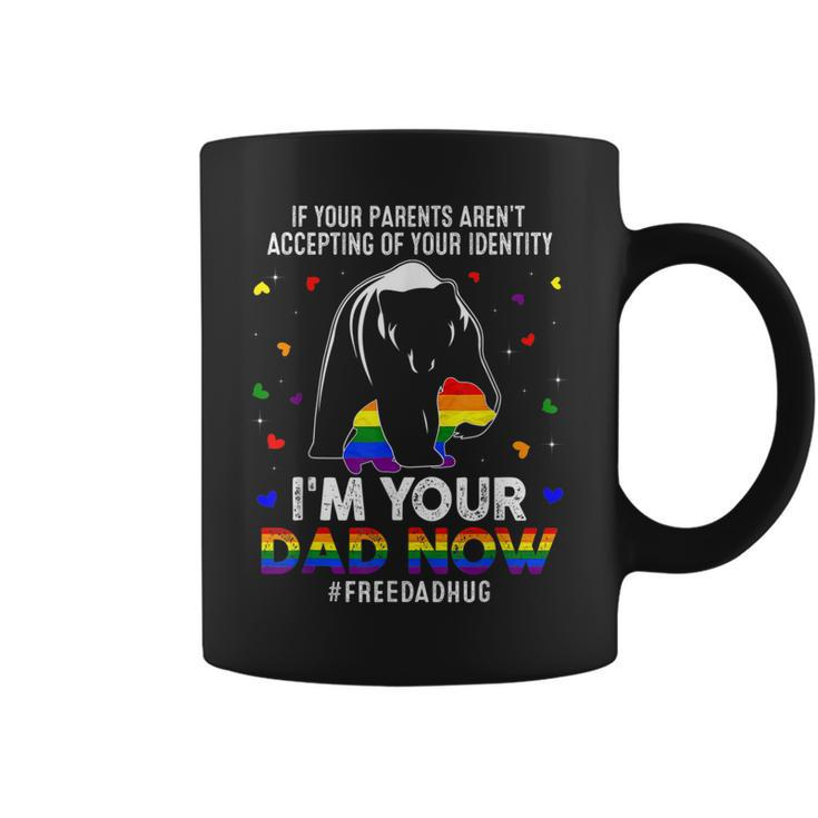 Bear Papa Free Dad Hugs Lgbt Gay Transgender Pride Accepting Coffee Mug