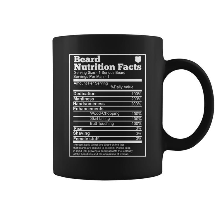Beard Nutrition Fact Coffee Mug