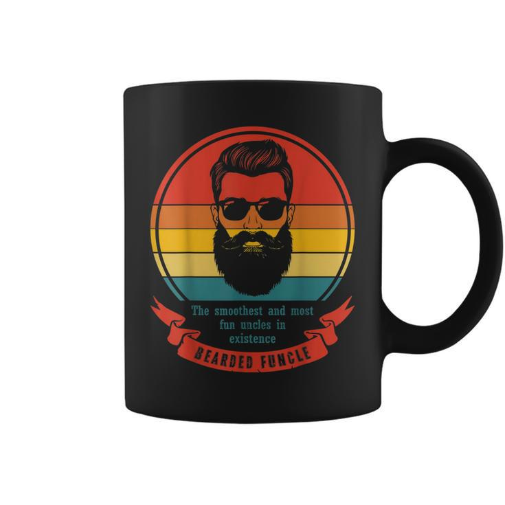 Bearded Funcle Funny Uncle Definition Distressed Vintage Coffee Mug
