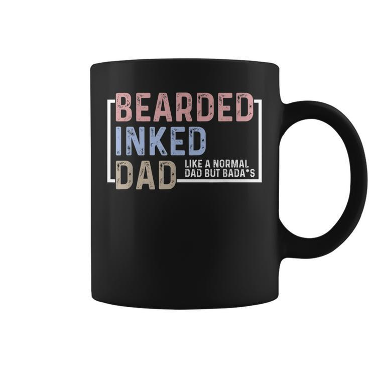 Bearded Inked Dad Papa Daddy Stepdad Father Husband Family Gift For Mens Coffee Mug