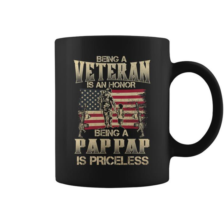 Being A Veteran Is An Honor Being A Pap Pap Is Priceless Coffee Mug