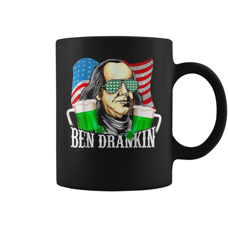 Ben Drankin Lover Drinking Green Beer St Patricks Day Gift  Coffee Mug