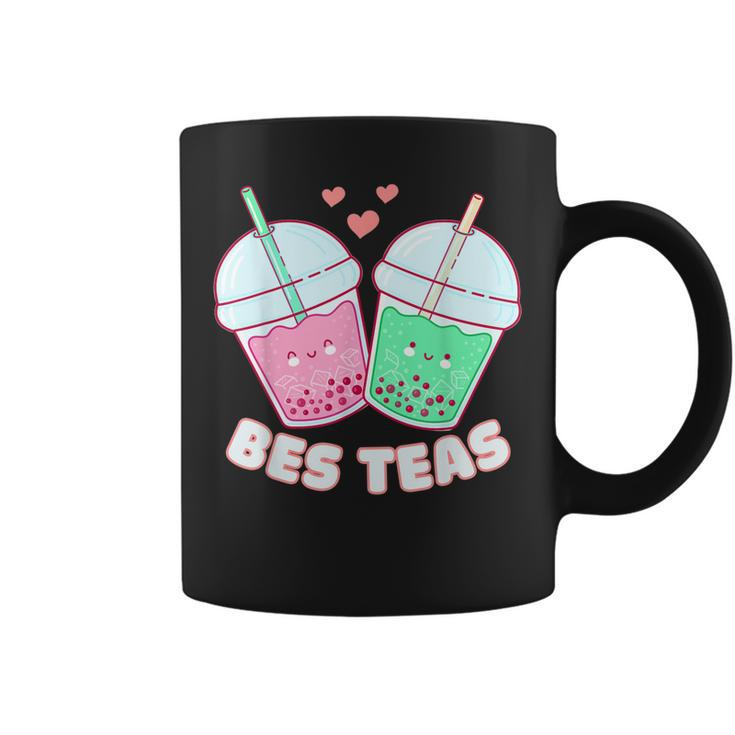 Bes Teas Cute Bestie Bubble Tea Boba Best Friends  Coffee Mug