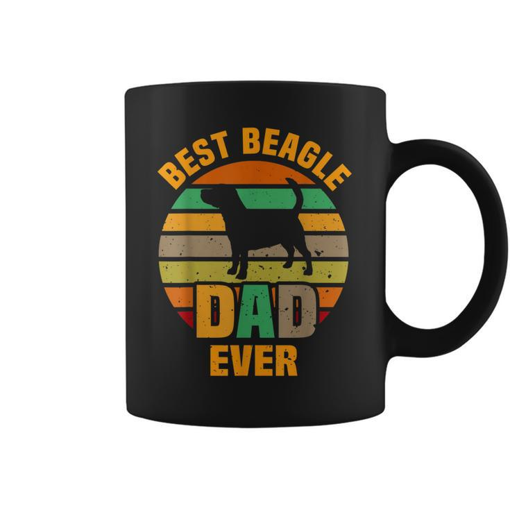 Best Beagle Dad Ever Retro Vintage Dog Lover Gift Gift For Mens Coffee Mug