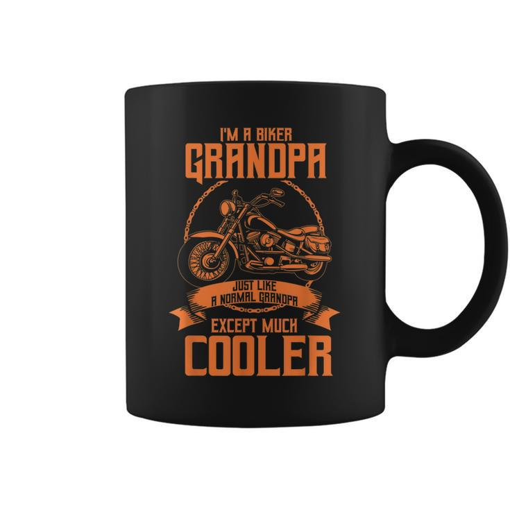 Best Biker Grandpa Gift | Cute Motorcycle Lovers Men Dads Coffee Mug