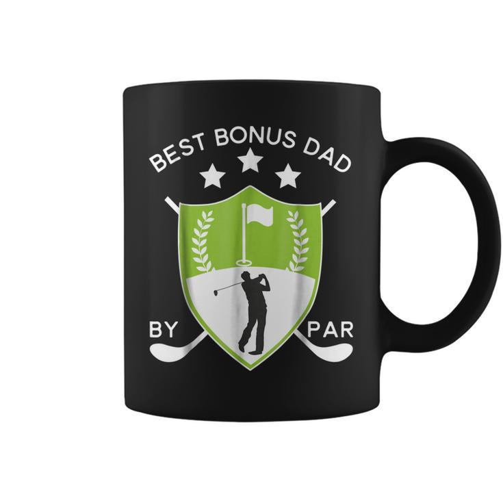 Best Bonus Dad By Par Golf  Golfer Fathers Day Gift Coffee Mug