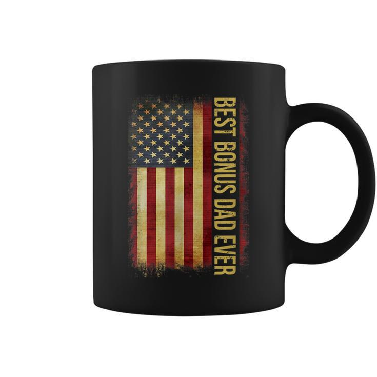 Best Bonus Dad Ever American Flag Fathers Day Gift Coffee Mug