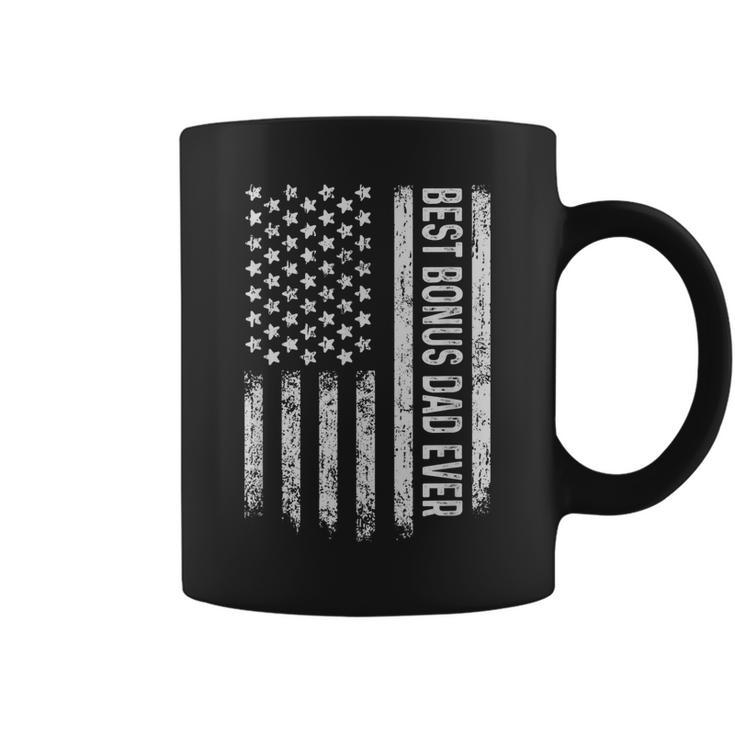 Best Bonus Dad Ever Stepdad Flag Fathers Day Gift Idea Gift For Mens Coffee Mug