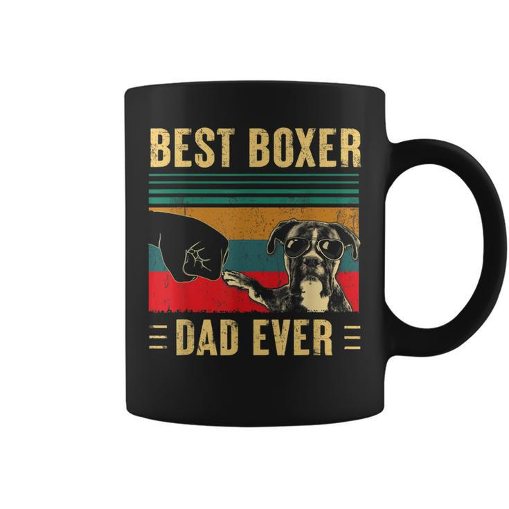 Best Boxer Dad Ever  Funny Boxer Dog Dad Fathers Day Gift For Mens Coffee Mug