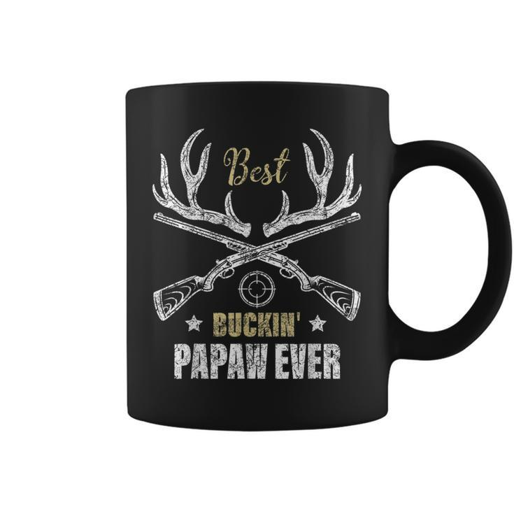 Best Buckin Papaw Ever Deer Hunters Hunting Gift Father Gift For Mens Coffee Mug